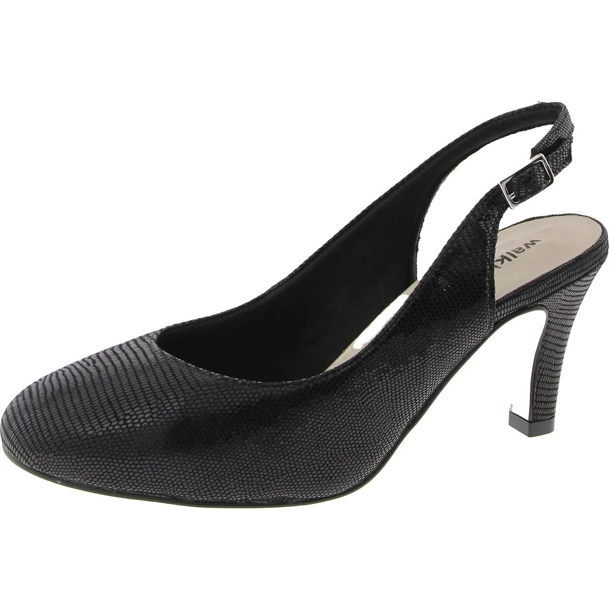 Womens Buckle Slingback Heels