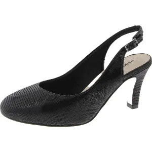 Womens Buckle Slingback Heels