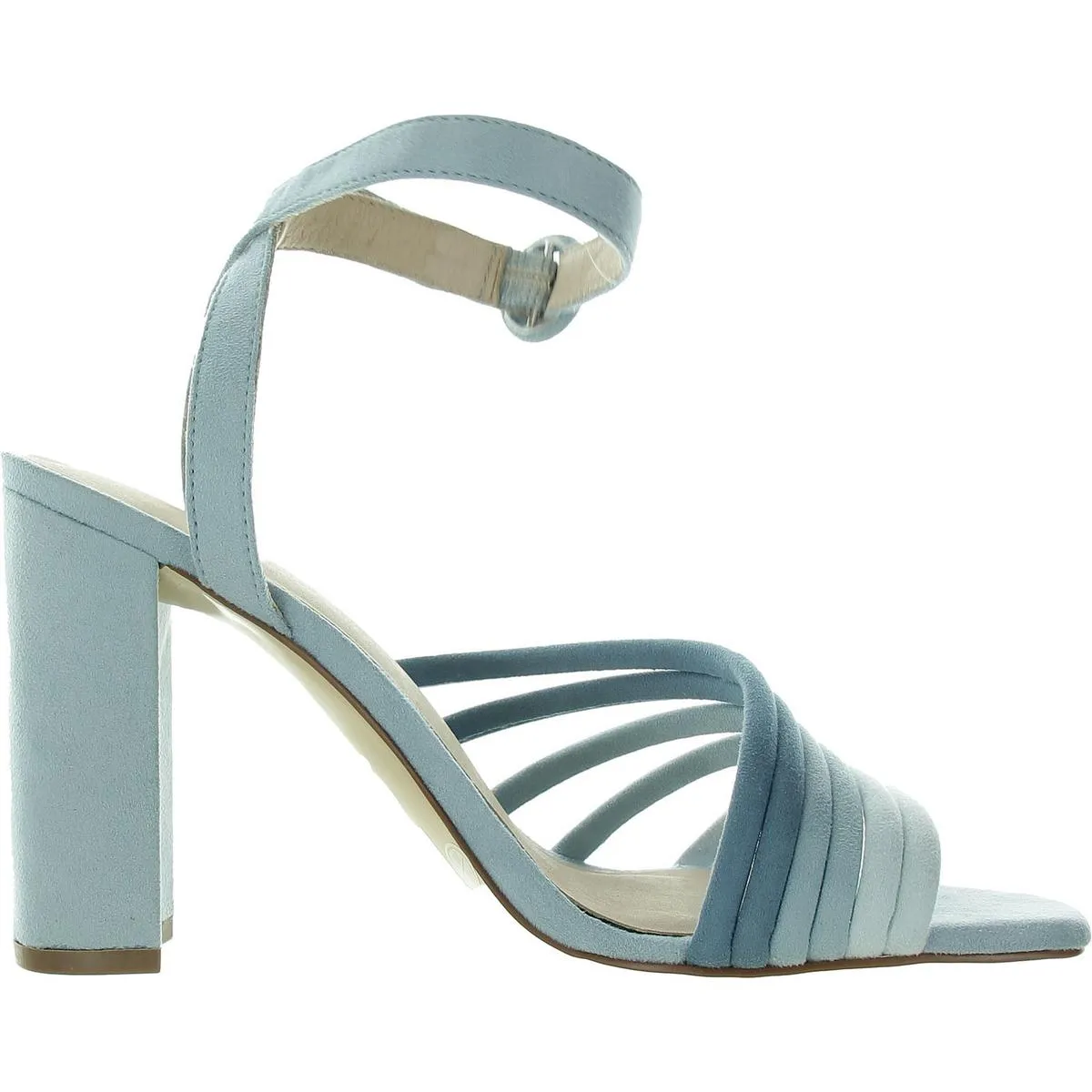 Womens Buckle Suede Ankle Strap