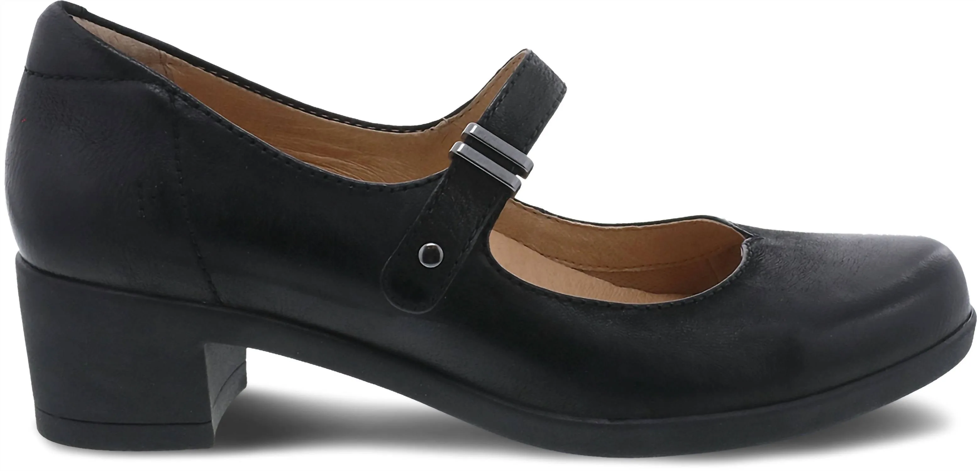 Women's Callista Mary Jane Comfort Shoes In Black Burnished Nubuck