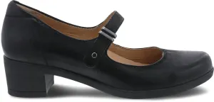 Women's Callista Mary Jane Comfort Shoes In Black Burnished Nubuck