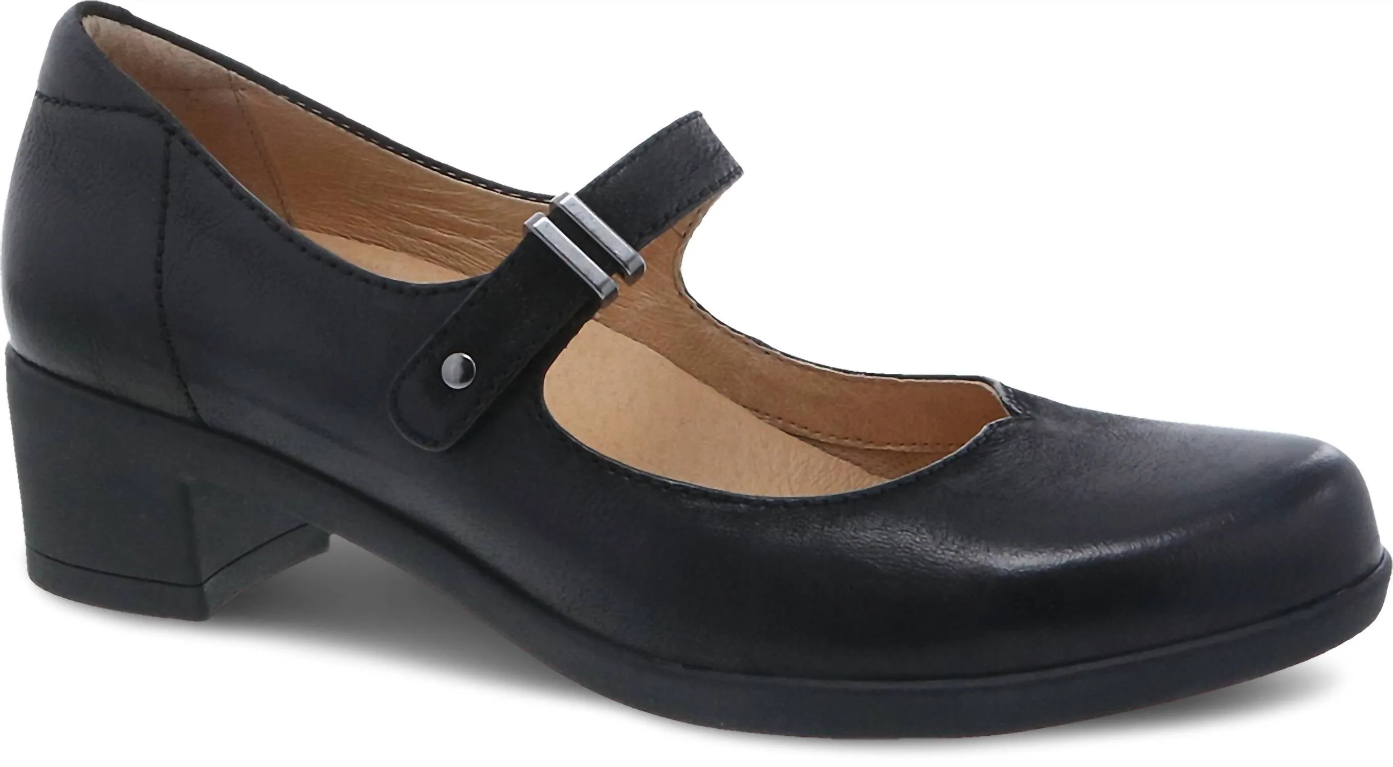 Women's Callista Mary Jane Comfort Shoes In Black Burnished Nubuck