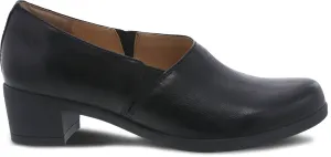 Women's Camdyn Heeled Comfort Shoes In Black Burnished Nubuck