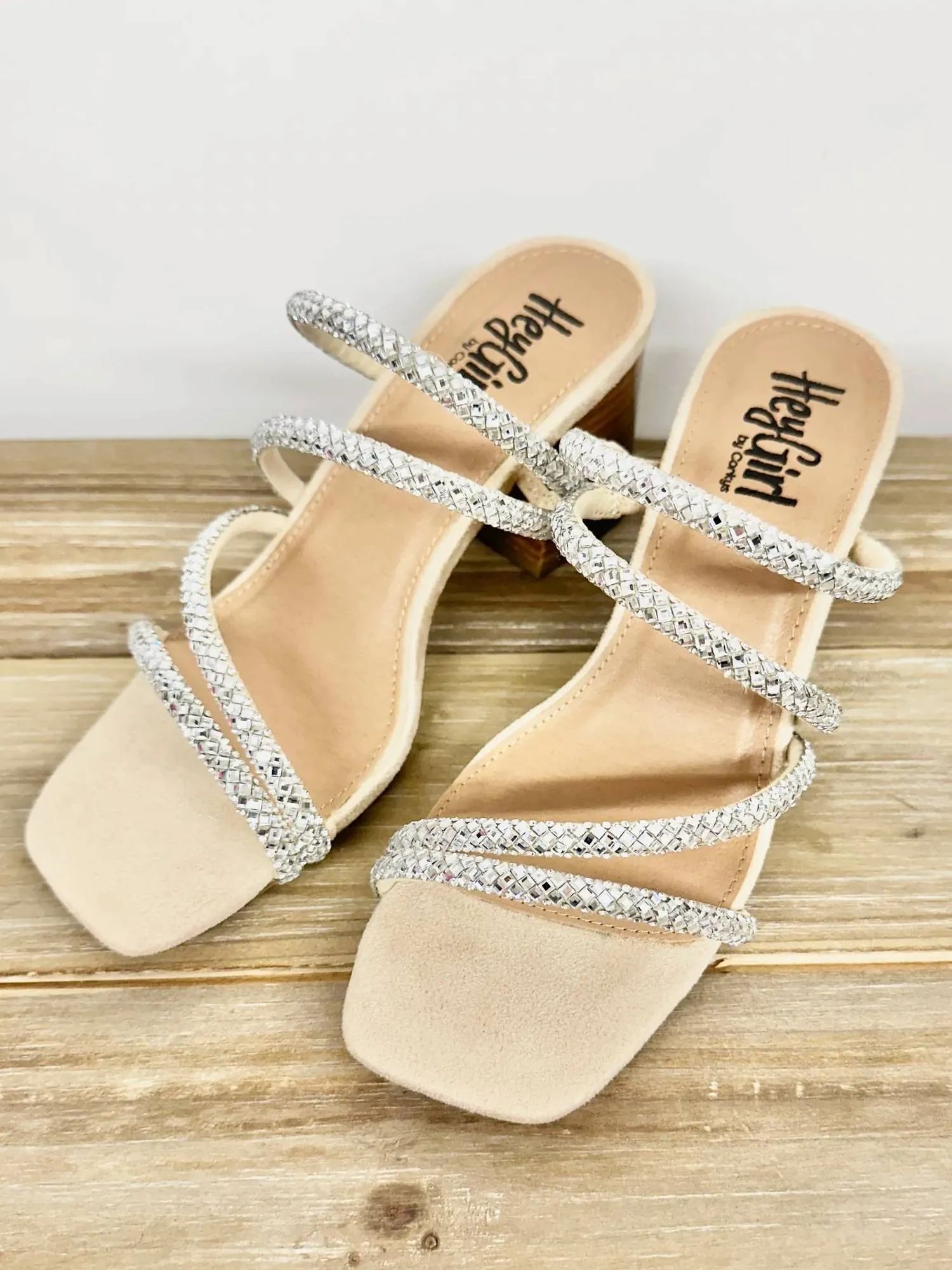 Women's Clear Jewels Sandals In Silver