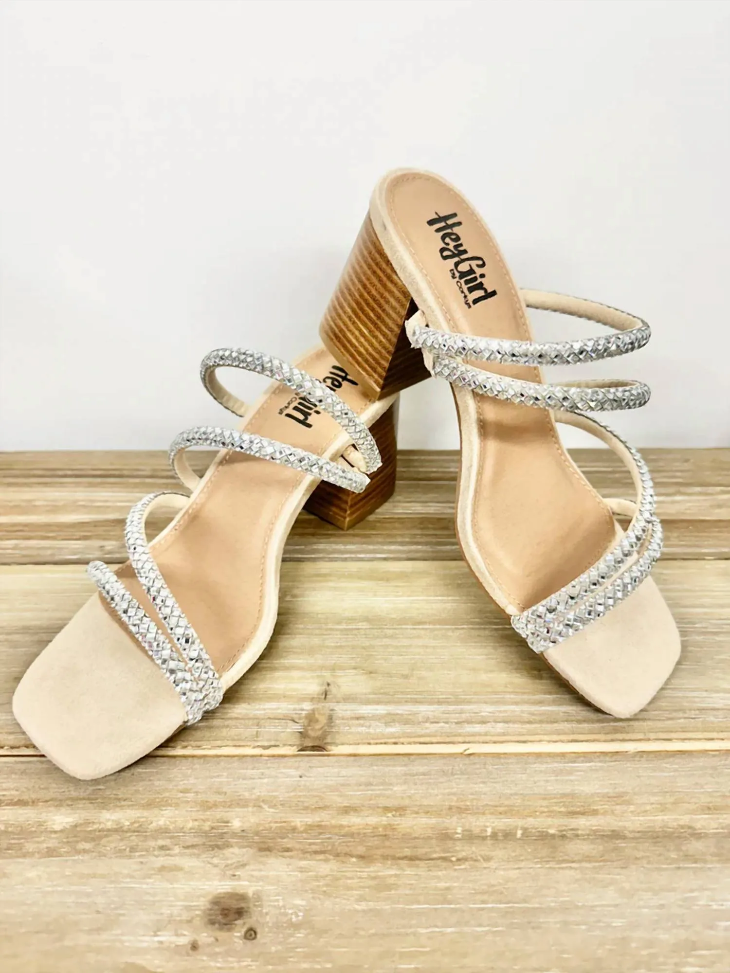 Women's Clear Jewels Sandals In Silver