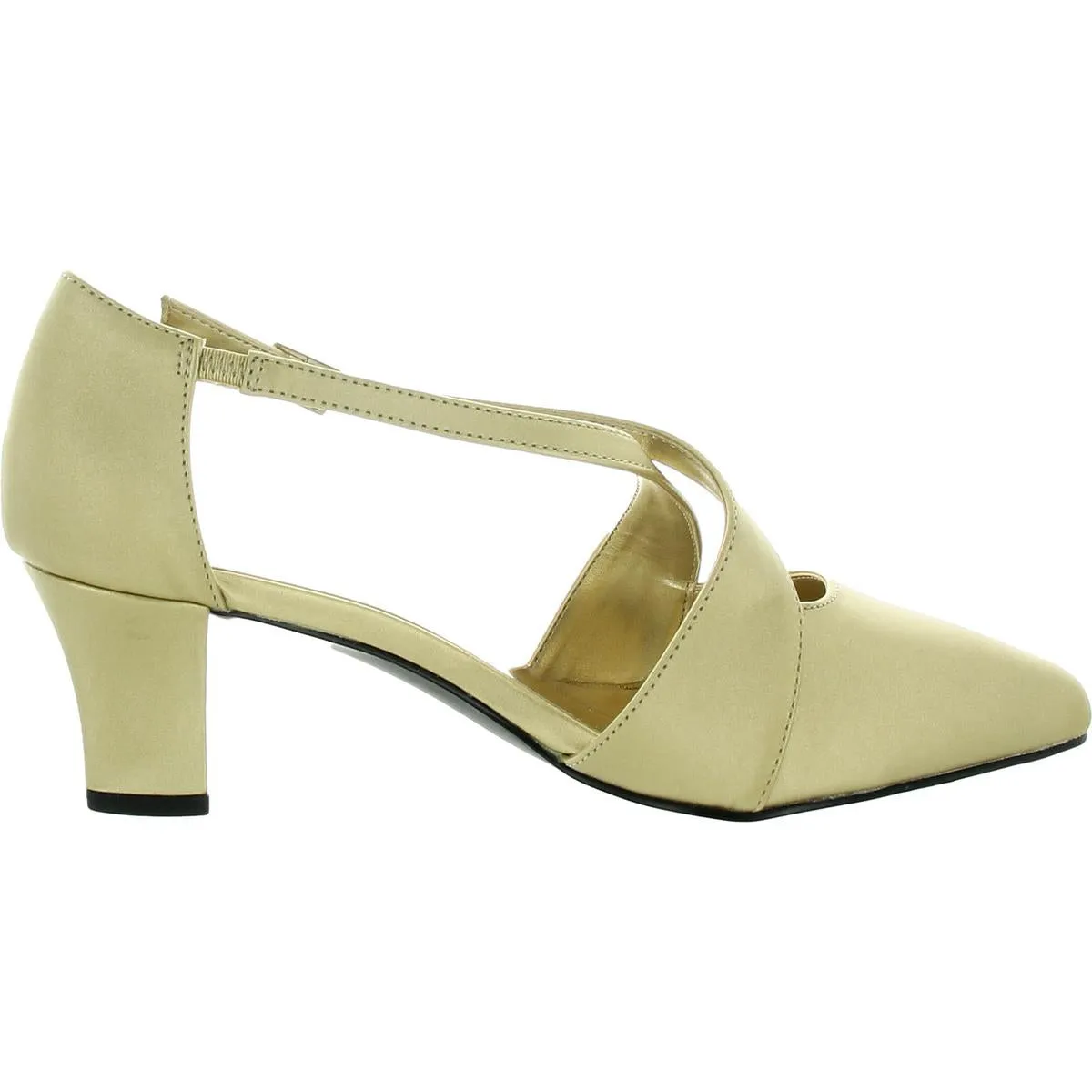 Womens Criss-Cross Man Made Pumps
