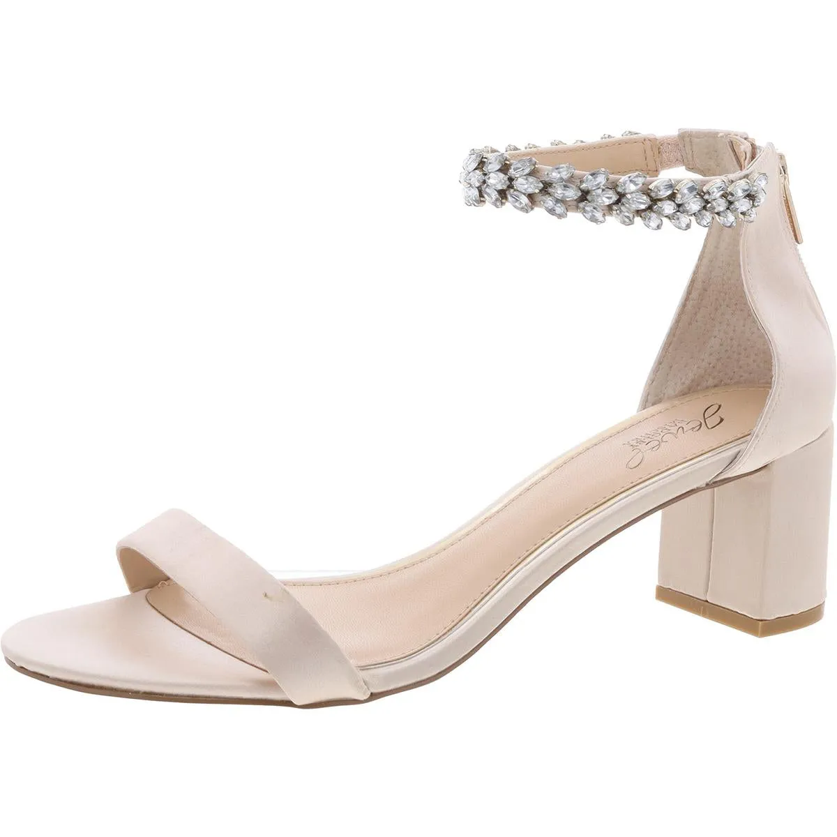Womens Embellished Ankle Strap