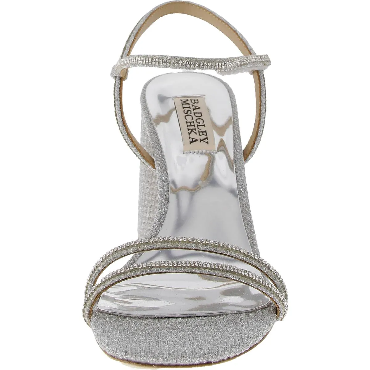 Womens Embellished Leather Ankle Strap