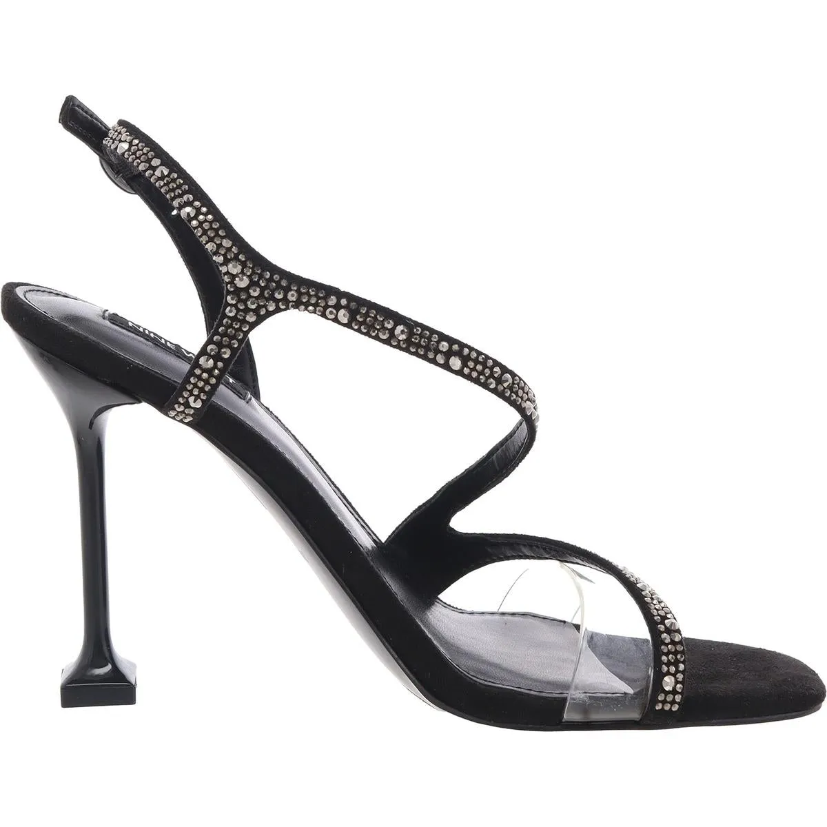 Womens Embellished Man Made Ankle Strap