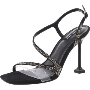 Womens Embellished Man Made Ankle Strap