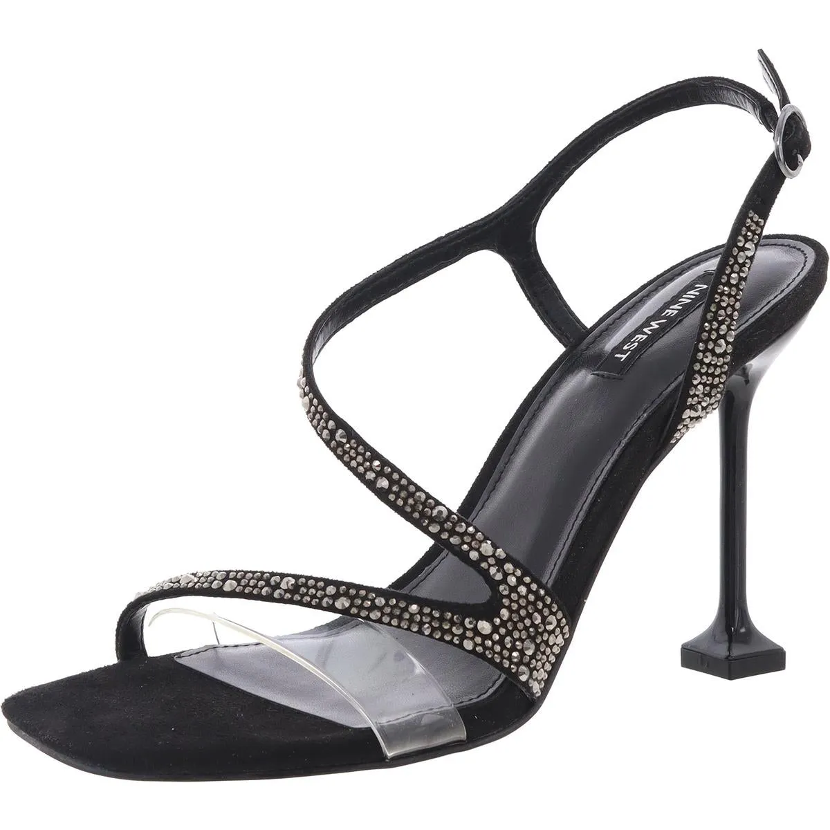 Womens Embellished Man Made Ankle Strap
