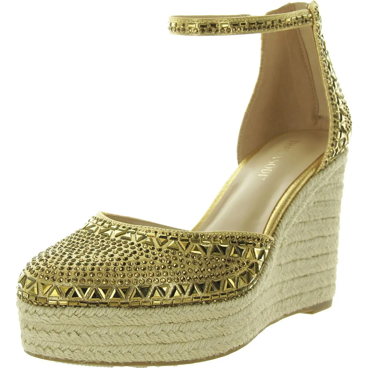 Womens Embellished Manmade Ankle Strap