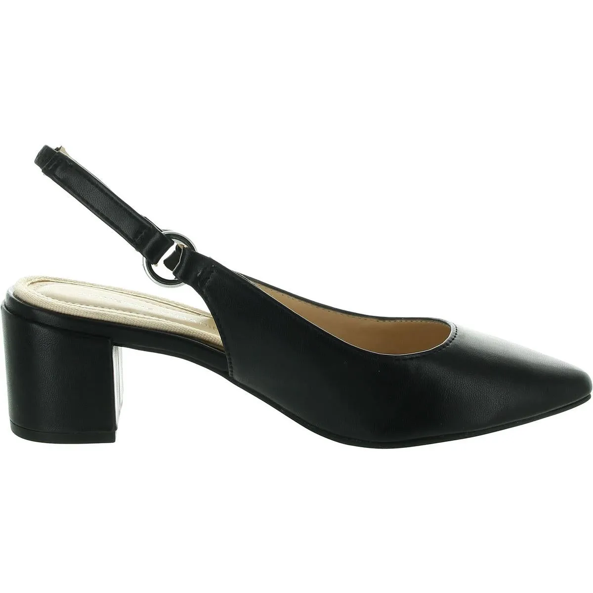 Womens Embellished Manmade Slingback Heels