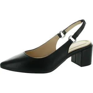 Womens Embellished Manmade Slingback Heels