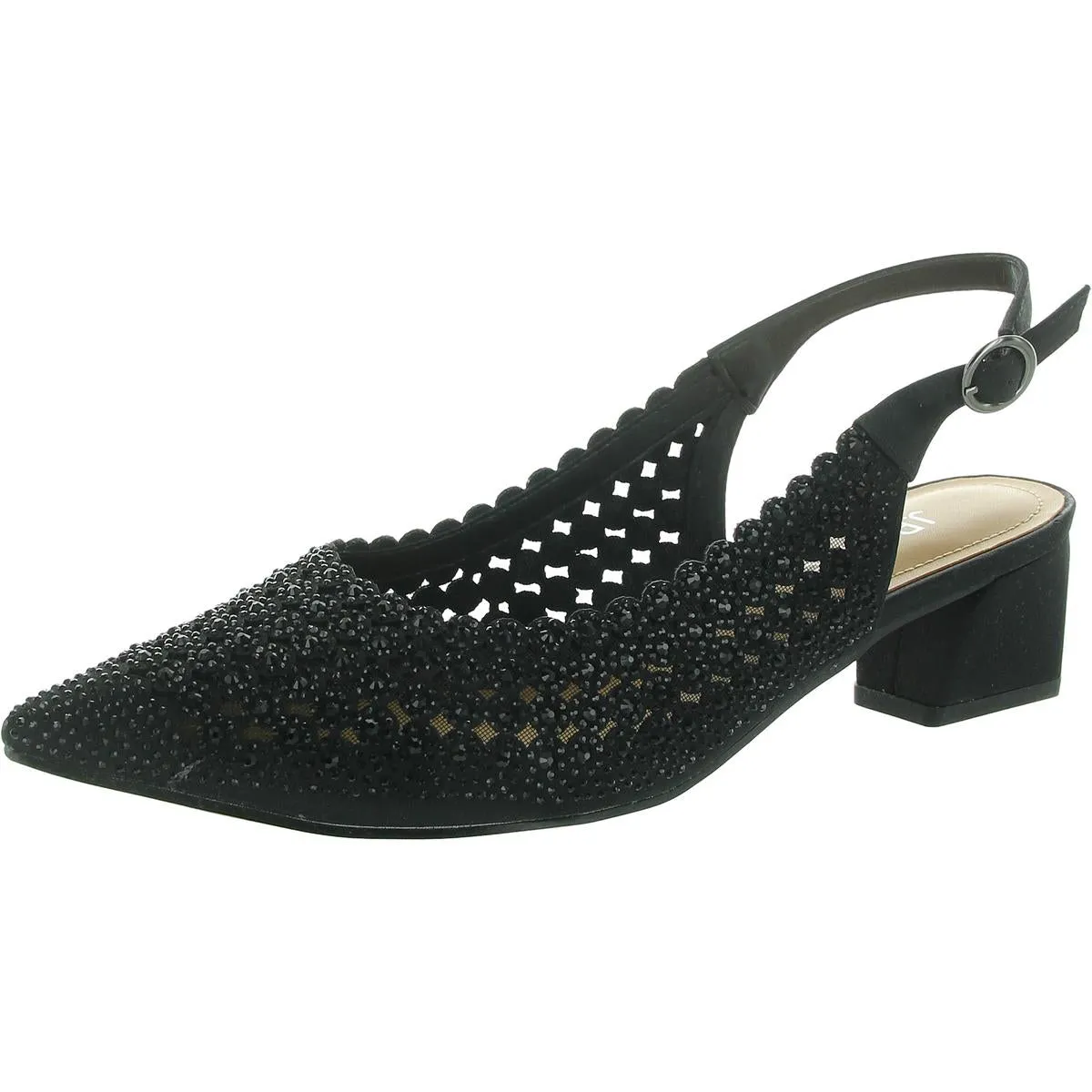 Womens Embellished Slingback Heels