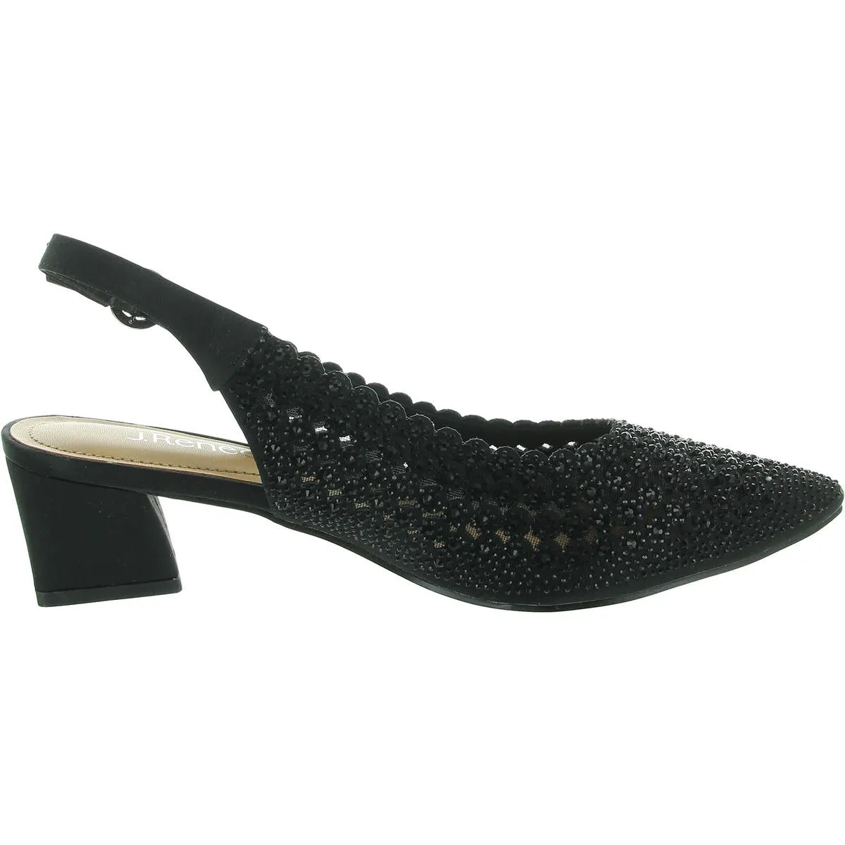 Womens Embellished Slingback Heels