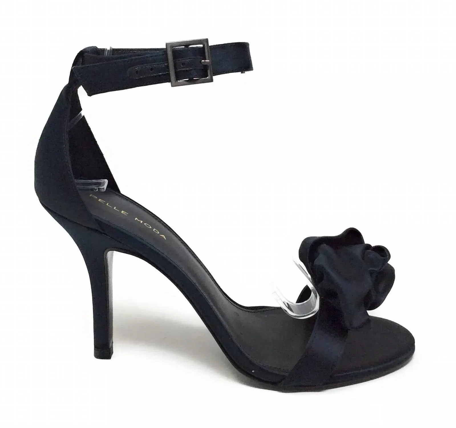 Women's Evlin Sl Silk Heels In Black Silk