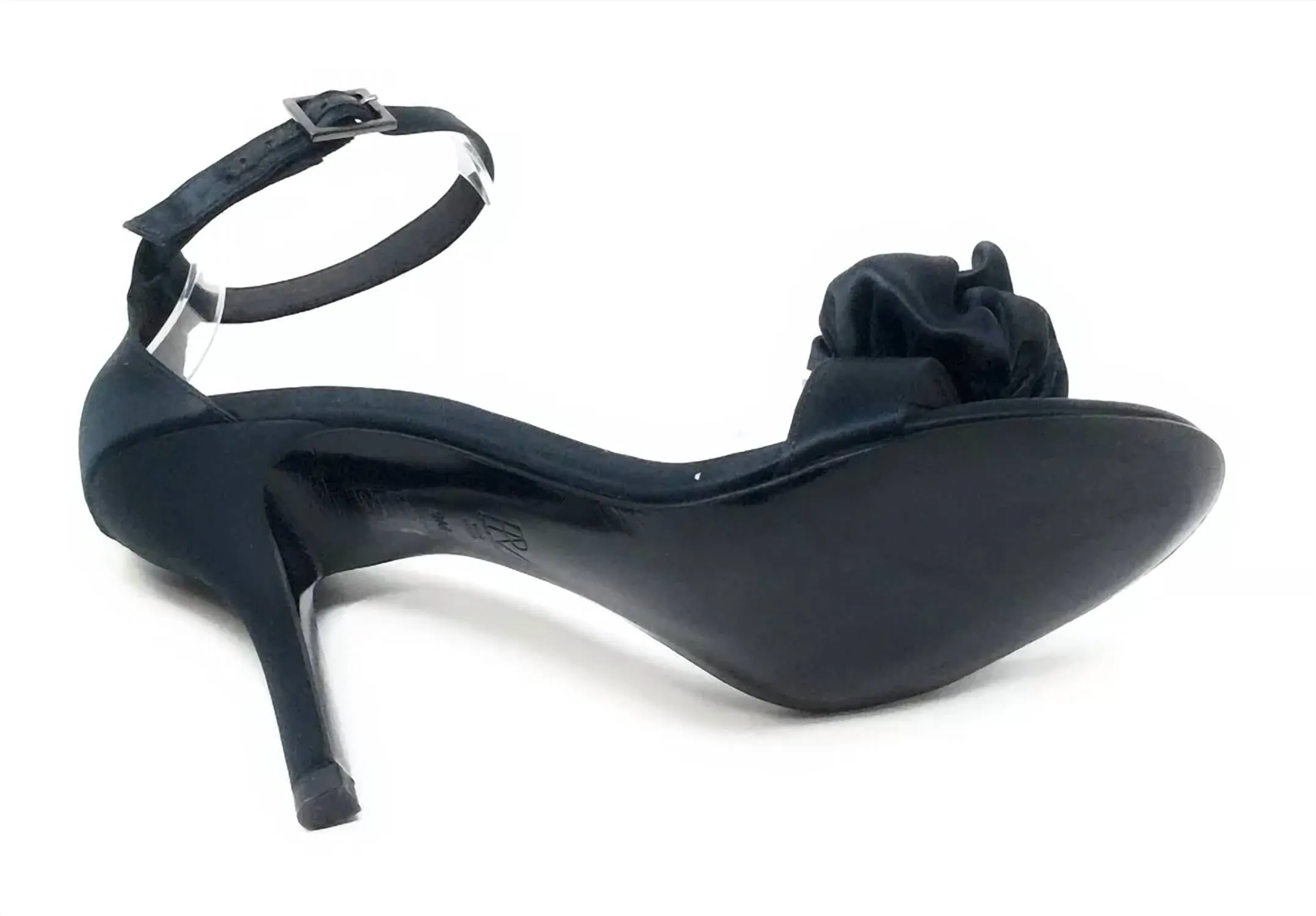 Women's Evlin Sl Silk Heels In Black Silk
