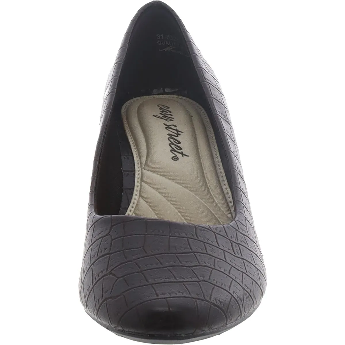 Womens Faux Leather Animal Print Pumps