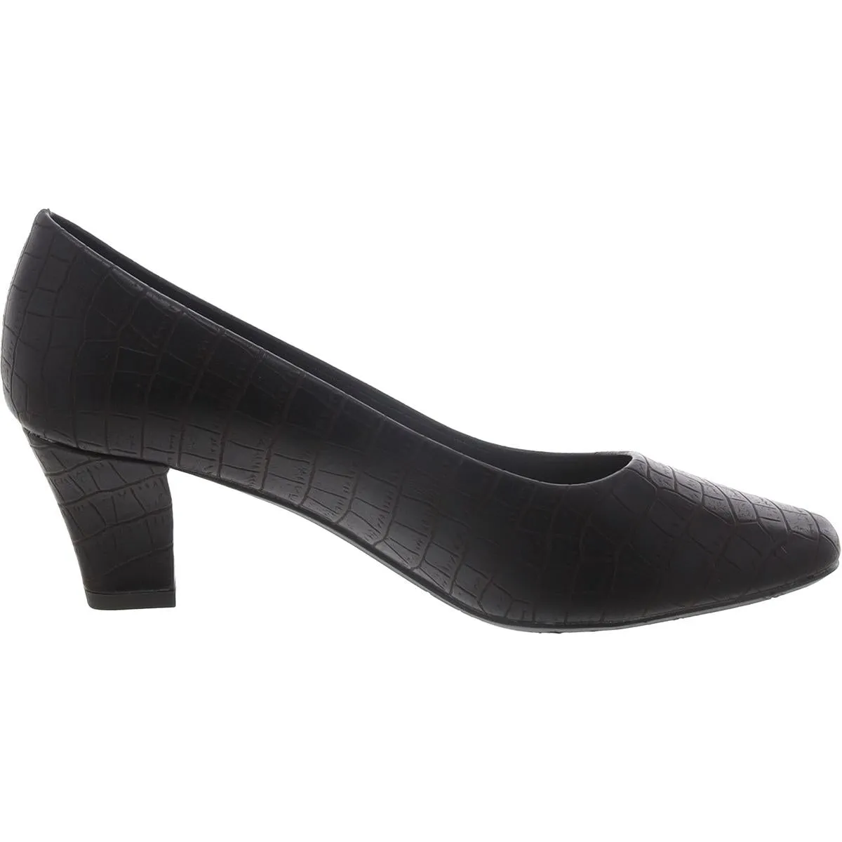 Womens Faux Leather Animal Print Pumps