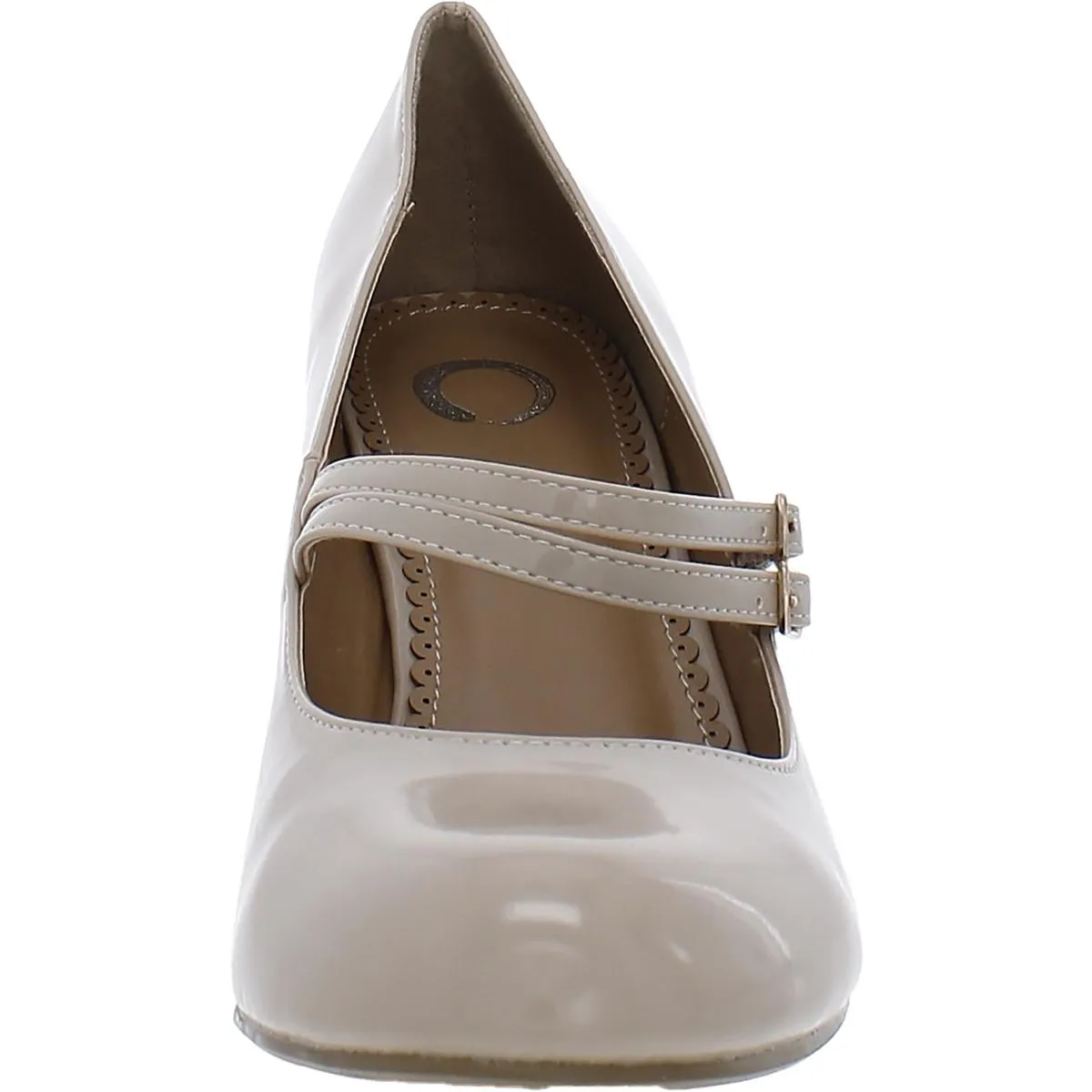 Womens Faux Leather Kitten Heels