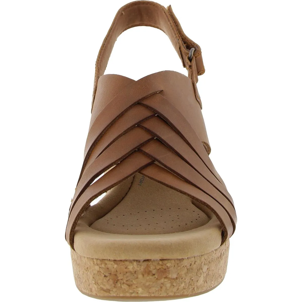 Womens Faux Leather Open toe Block Heels