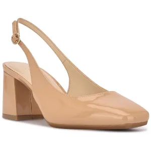 Womens Faux leather Patent Slingback Heels