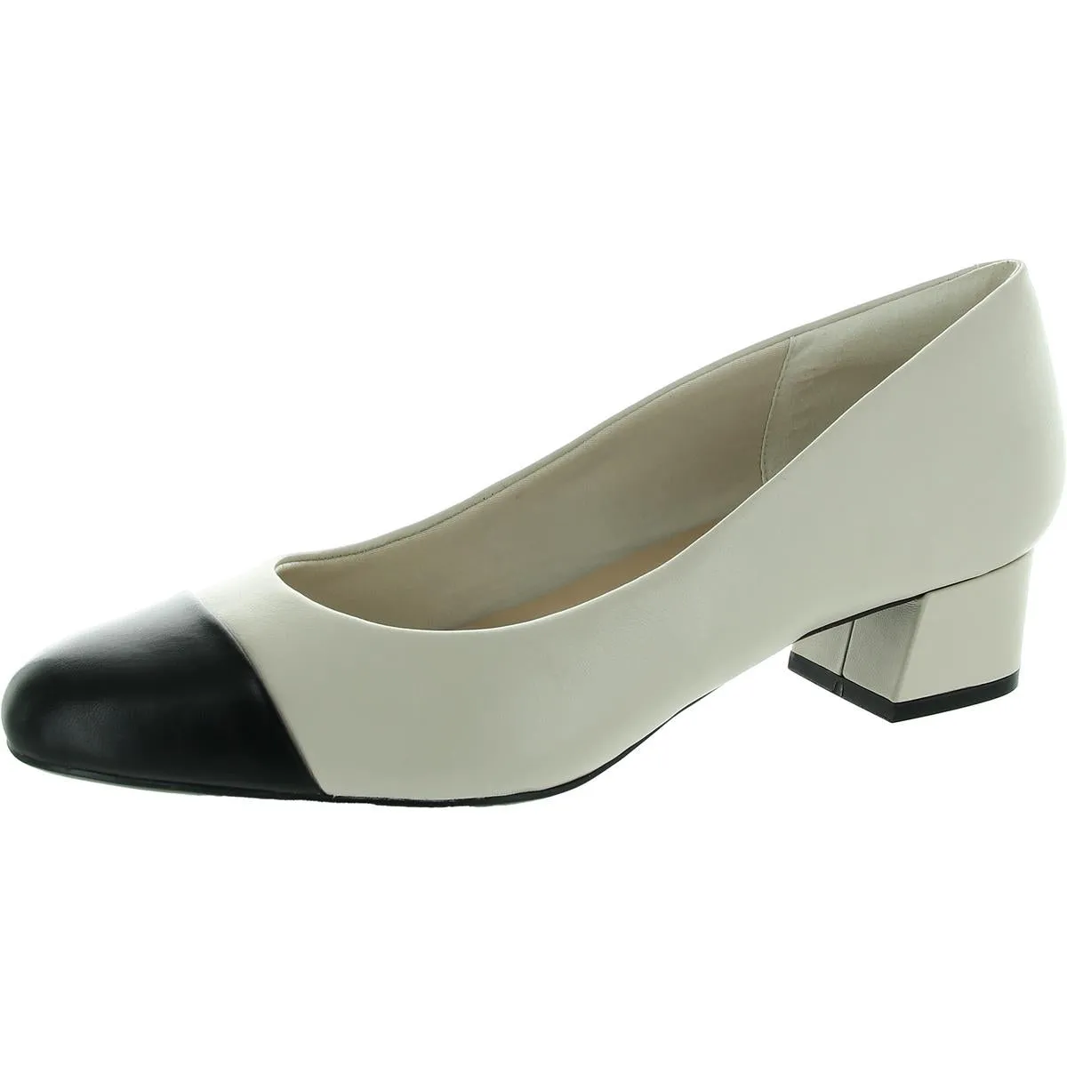 Womens Faux Leather Slip On Pumps