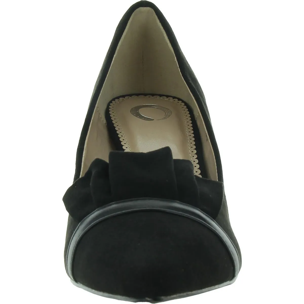 Womens Faux Suede Pointed Toe Pumps