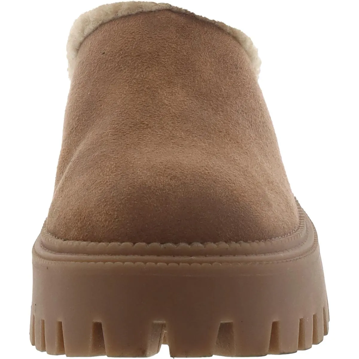 Womens Faux Suede Slip On Clogs