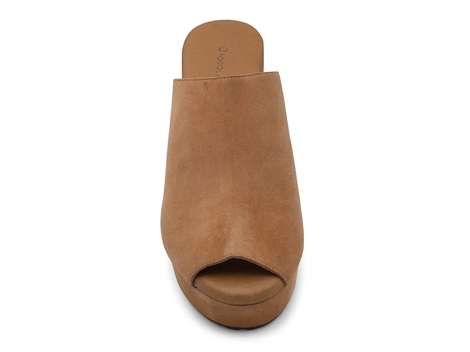 Women's Garnnet Platform Heel In Tan Suede