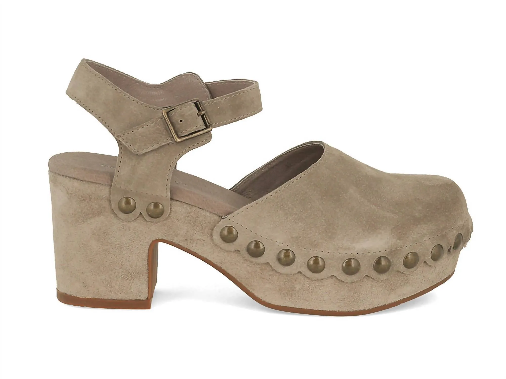 Women's Garvey Platform Shoe In Taupe Suede