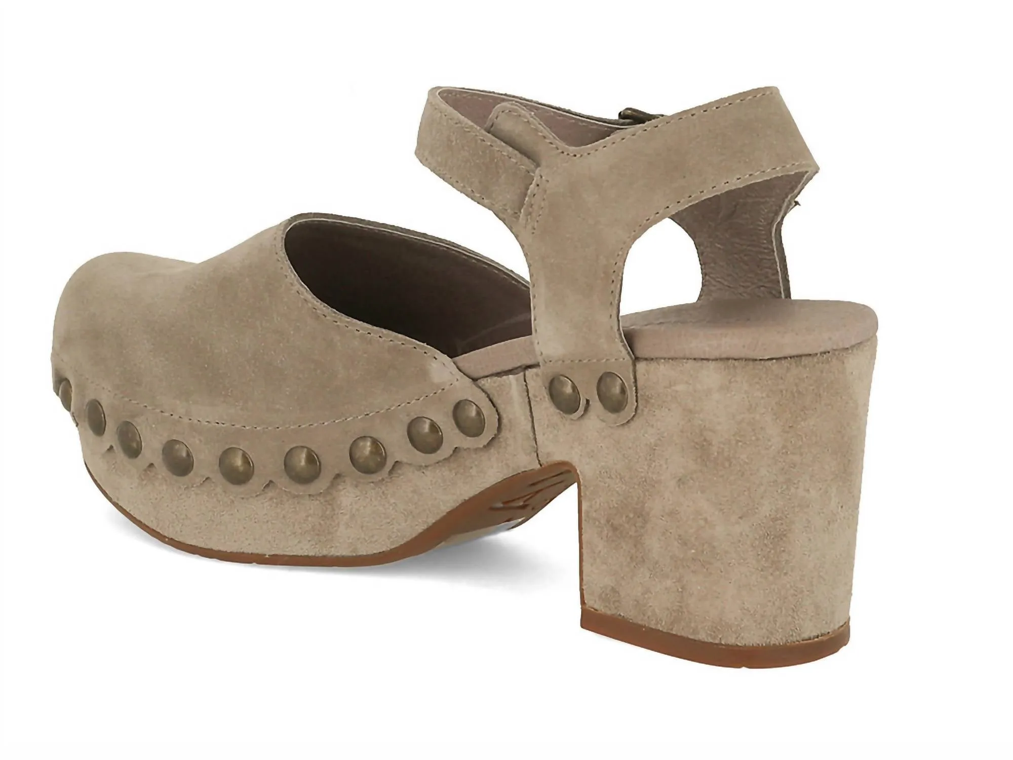 Women's Garvey Platform Shoe In Taupe Suede