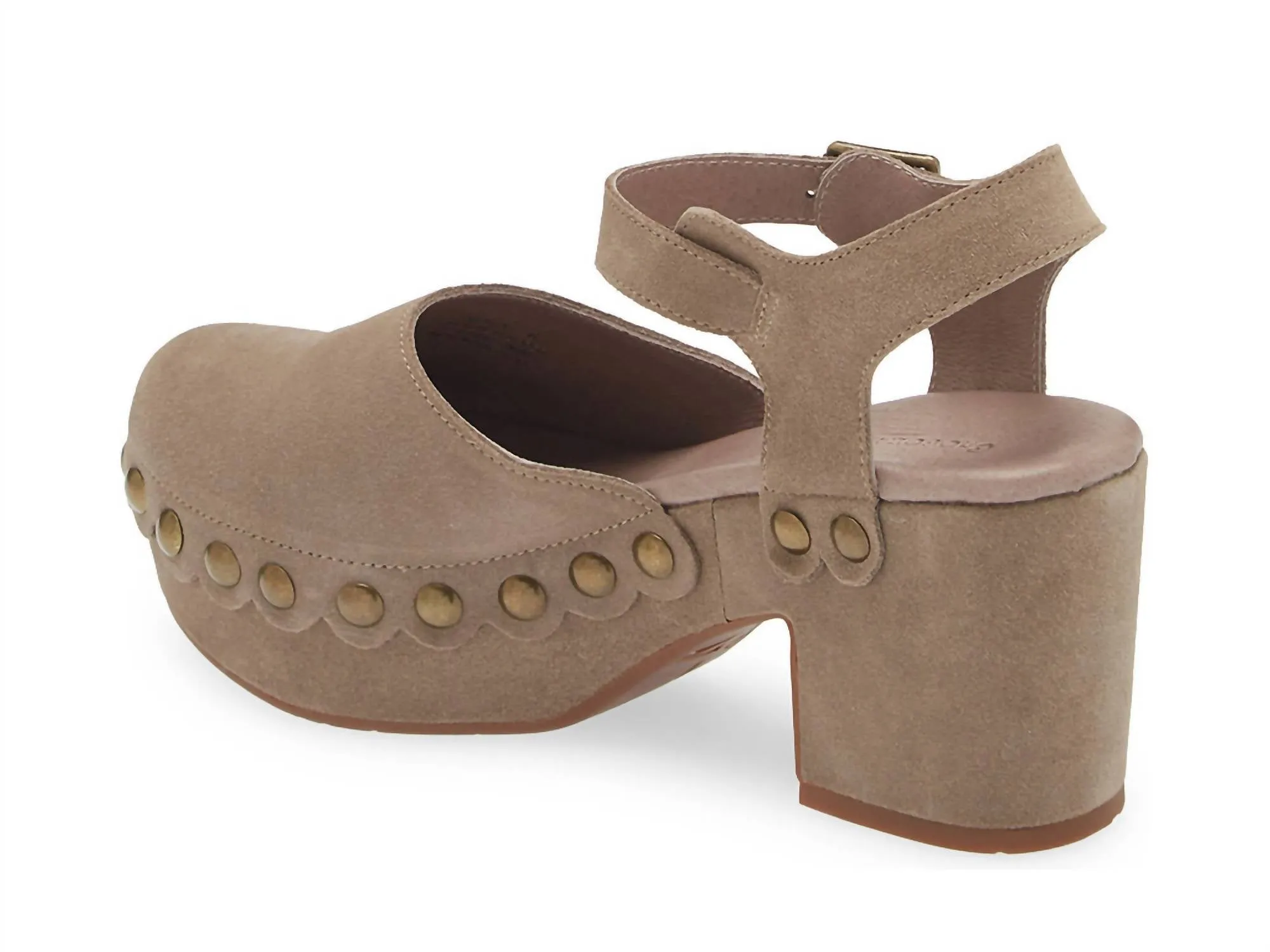 Women's Garvey Platform Shoe In Taupe Suede