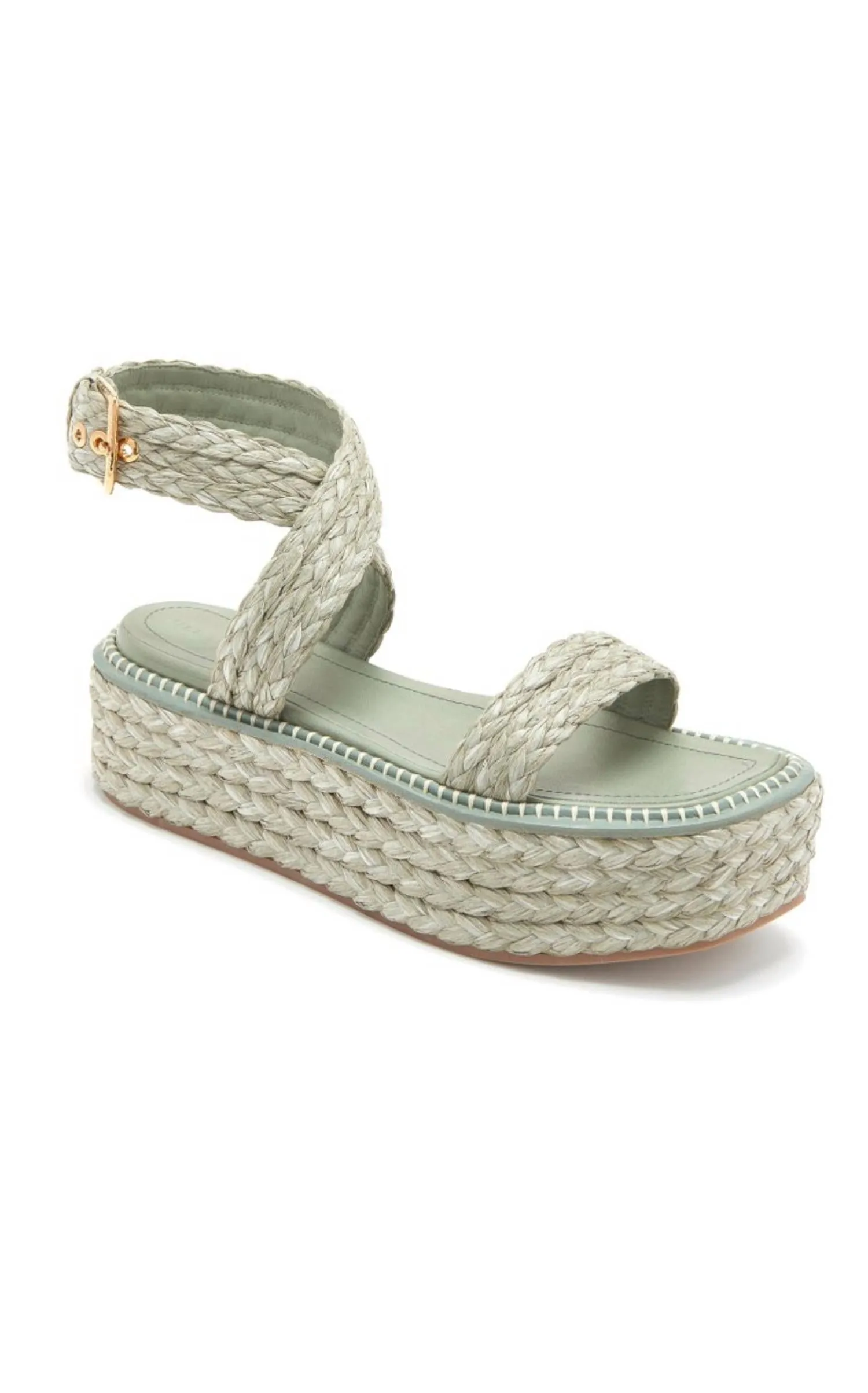 Women's Gemma Flatform Strappy Sandal In Malachite Green