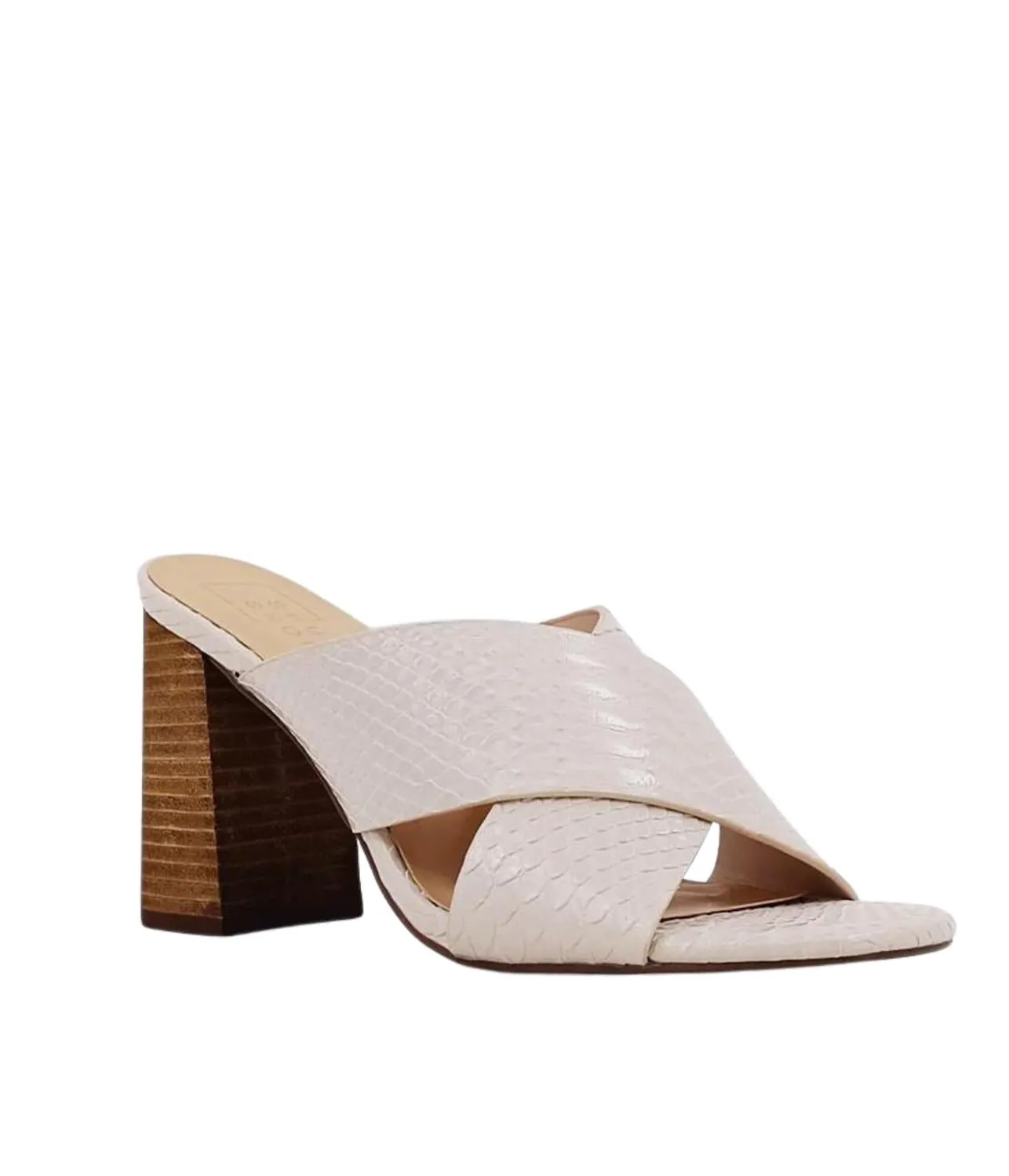 Women's Goya Heeled Sandal In Taupe Snake