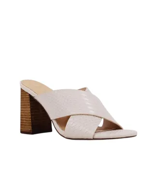 Women's Goya Heeled Sandal In Taupe Snake