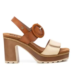 Women's Heeled Sandals In Camel