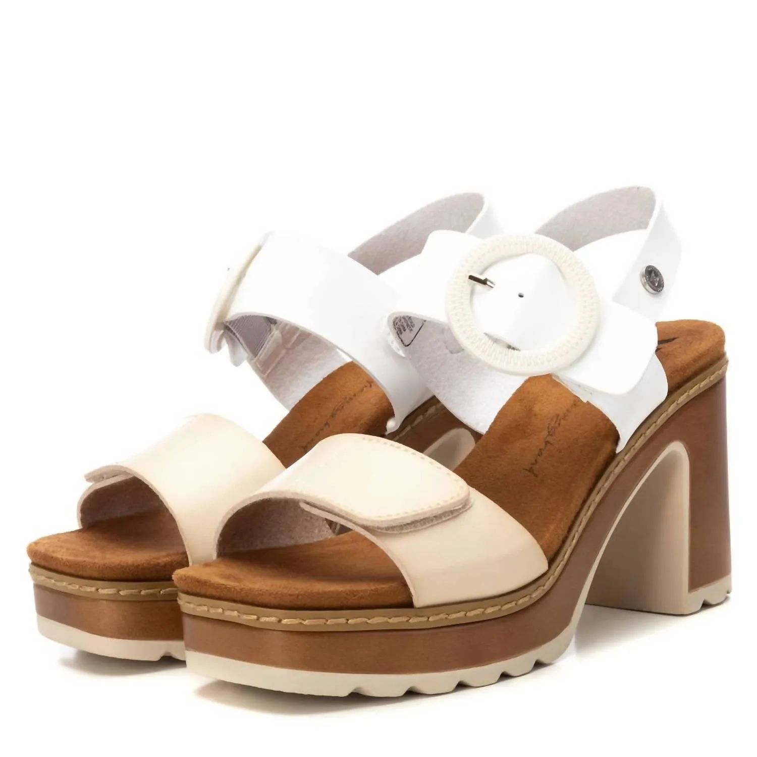 Women's Heeled Sandals In White