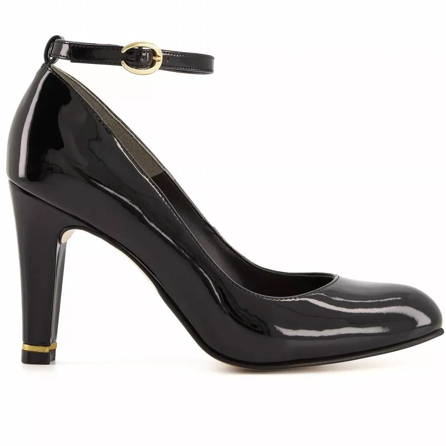 Women's High Heels Ankle Buckle Strap Shoes In Black