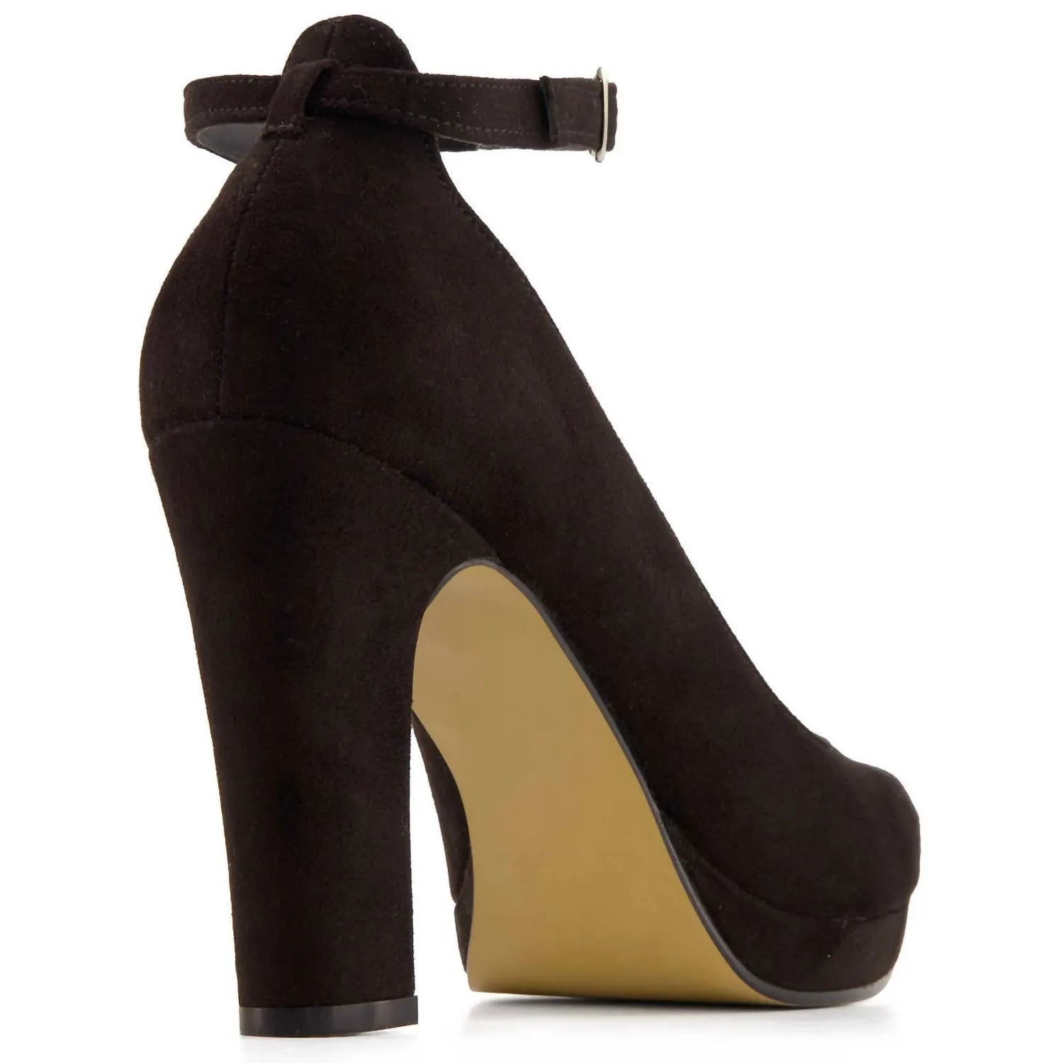 Women's High Heels Ankle Strap Pumps In Black