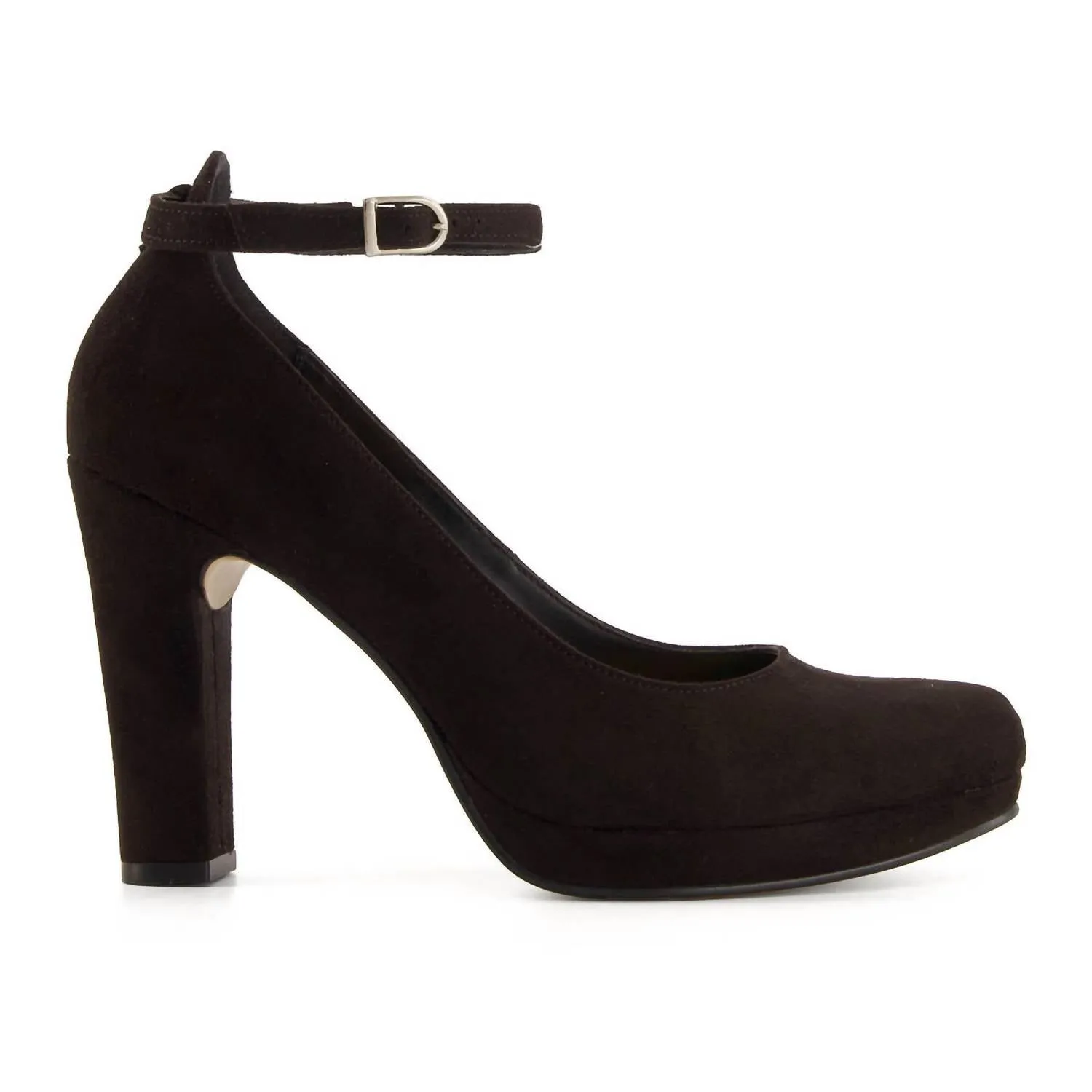 Women's High Heels Ankle Strap Pumps In Black