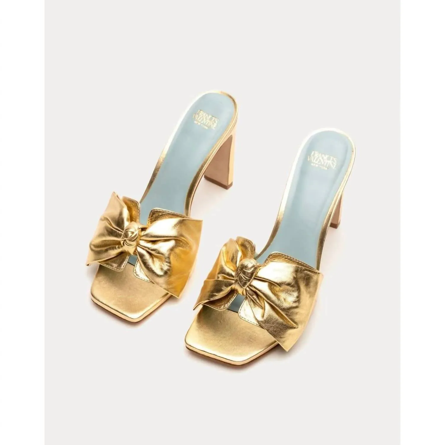 Women's Hilary Heels In Metallic Leather Gold