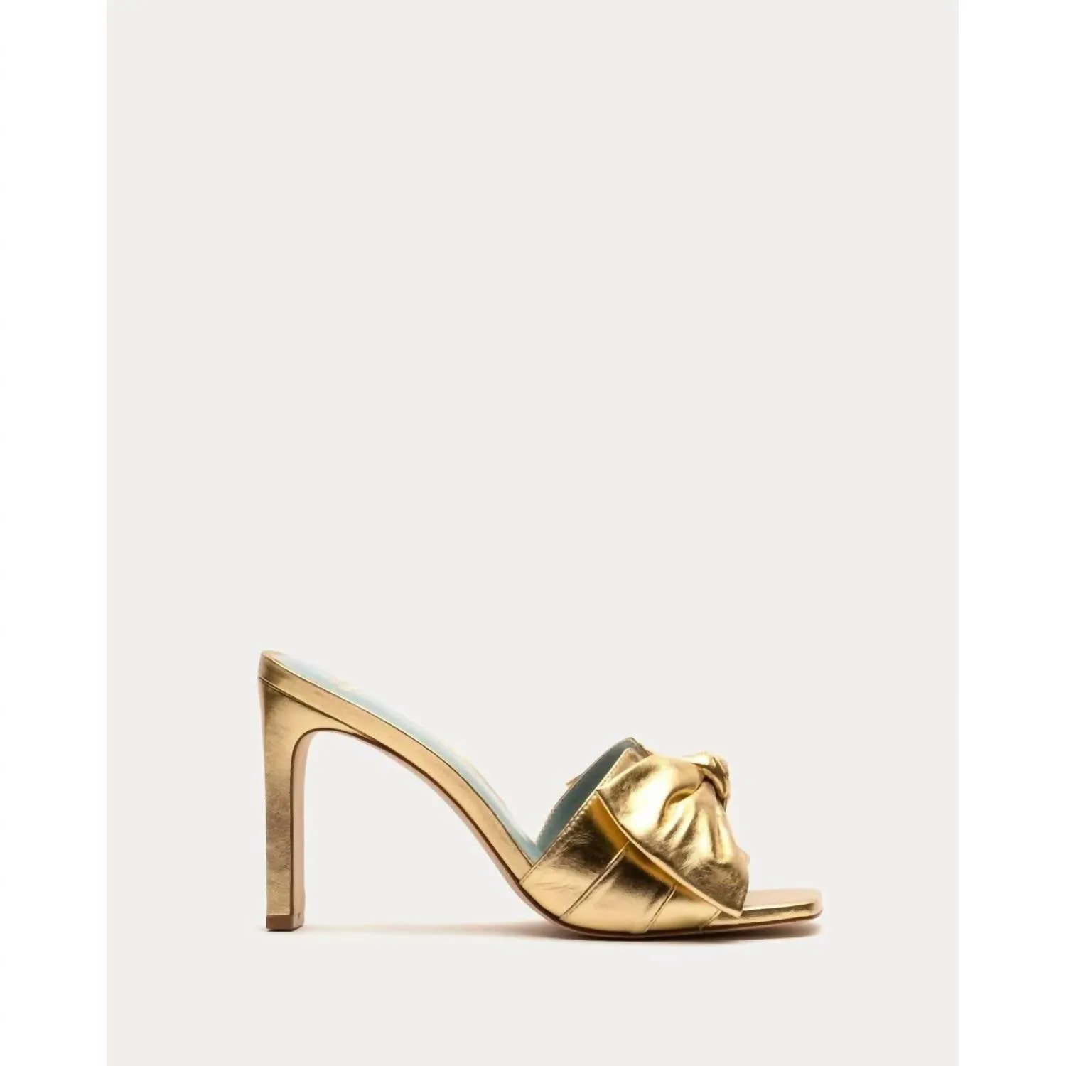 Women's Hilary Heels In Metallic Leather Gold