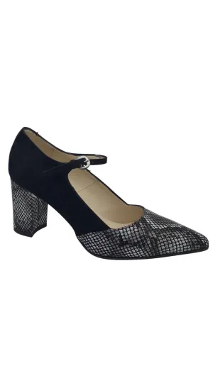 Women's Idris Heeled Shoes In Black Snake