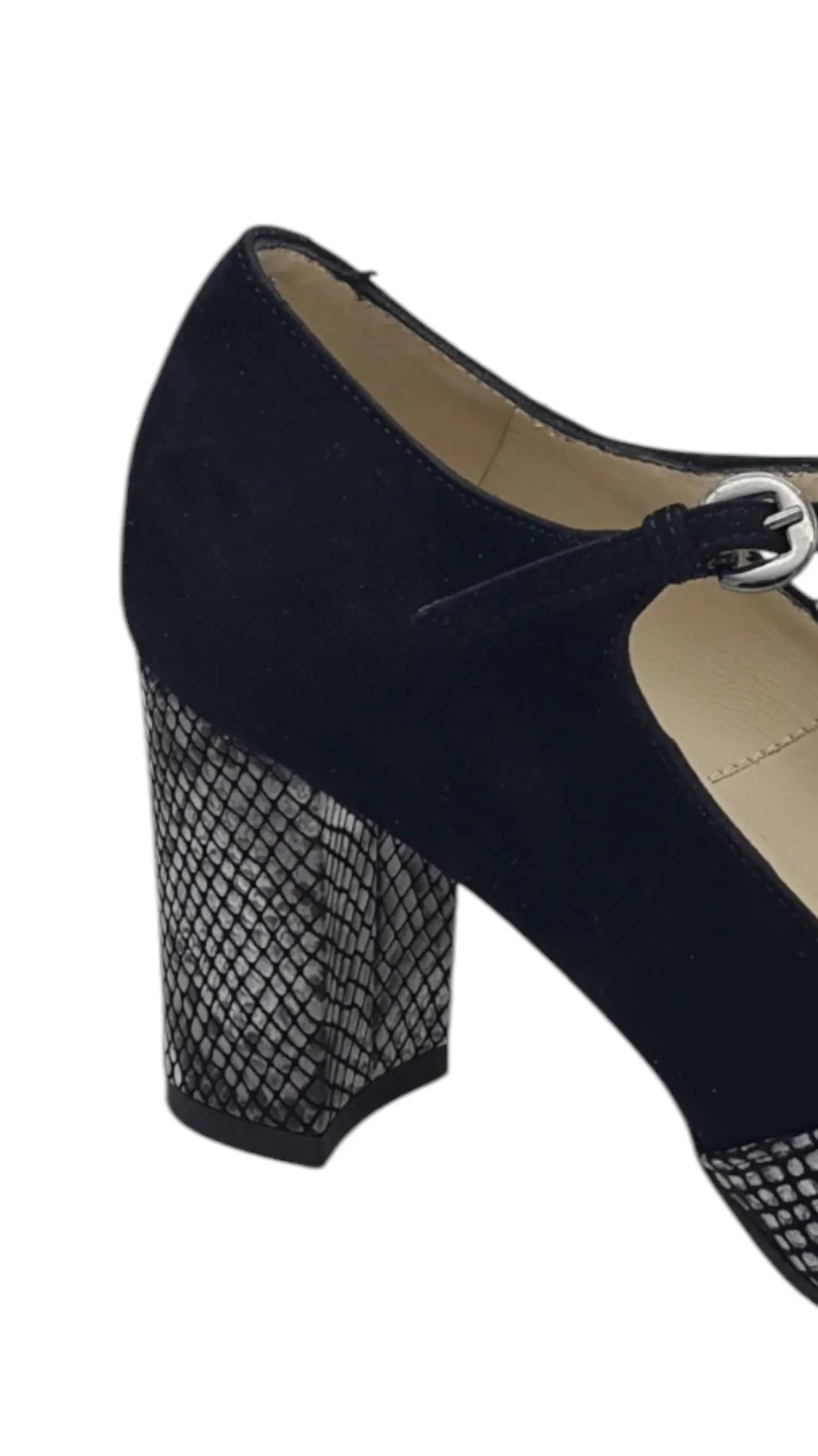 Women's Idris Heeled Shoes In Black Snake