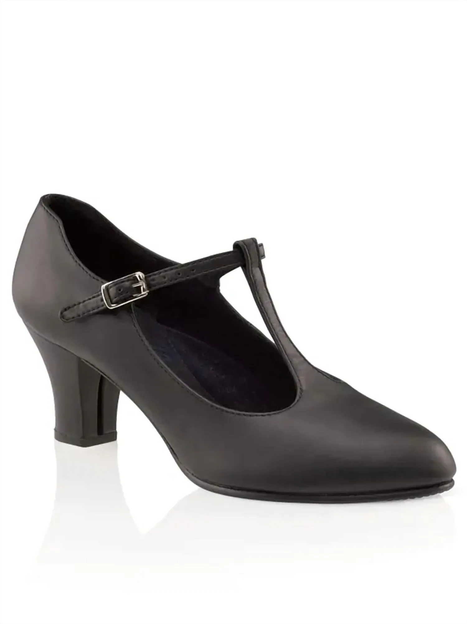 WomenS Jr Footlight T-Strap Character Shoe In Black