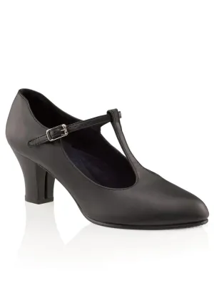 WomenS Jr Footlight T-Strap Character Shoe In Black