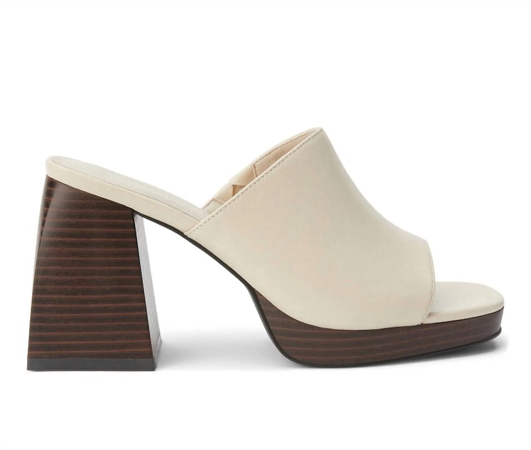 Women's Kate Mule Heels In Bone