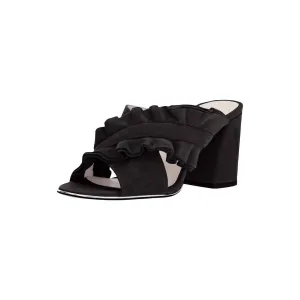 Women's Laken Ruffled Heels In Black
